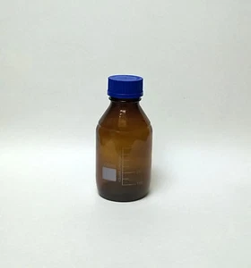 REAGENT BOTTLE 500mL AMBER BOROSILICATE GLASS CULTURE CONTAINER JAR AUTOCLAVABLE - Picture 1 of 1