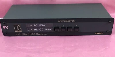 Kramer VP-41 4x1 VGA / XGA Computer Graphics Video Mechanical Switcher - Image 1 of 4