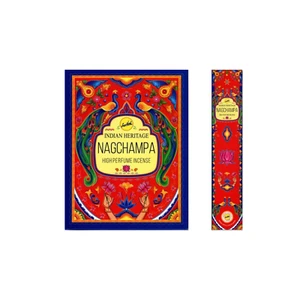 Palos de incienso altos de perfume Indian Heritage Nag Champa - 15 g, 12 paquetes, 1 caja - Imagen 1 de 6