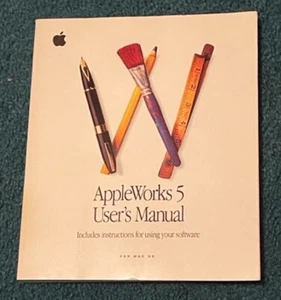 Apple Works 5 Users Manual - L@@K - Picture 1 of 1