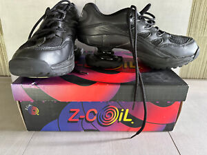 Z Coil Womens Size 10 Freedom 2000 Shoes Black Silver Shock Absorber Pain Relief