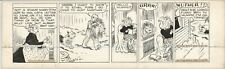 Edwina Dumm Cap Stubbs and Tippie Orig Ink Daily Comic Strip Art signed 1946 228