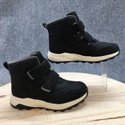 All In Motion Hiker Winter Boots Youth 3 Arrow Black Faux Leather Thermolite - Image 1 of 4