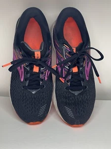 Brooks Womens Adrenaline GTS 19 Black/Purple Running Shoes Size 10 M. (S-112) - Picture 1 of 11