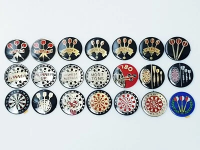 GLENWAY DARTS Trophy Center 25m rund GEWÖLBT Vinyl Auswahl