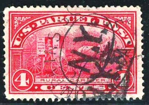 UNITED STATES 1913 Fine Used Parcel Post Stamp Scott # Q4 CV 3.50 $ - Bild 1 von 2