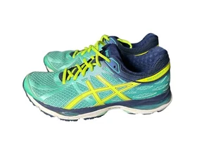 Asics Gel Cumulus 17 Green/Blue Running Shoes WOMENS SZ 9.5 Fluidride, T5D8N - Picture 1 of 10