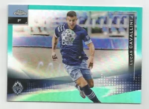2021 Topps Chrome MLS LUCAS CAVALLINI Aqua Refractor /299 VANCOUVER WHITECAPS FC - Bild 1 von 2