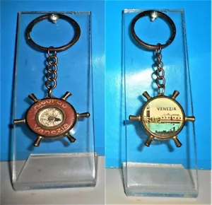 Reise Memorabilia Venezia, Italien SOUVENIR Kompass "RICORDO VENEZIA" Schlüsselanhänger - Bild 1 von 5