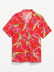 Camisa de campamento para hombre Old Navy de manga corta estampada talla mediana o XXXL 3XL - Imagen 1 de 3