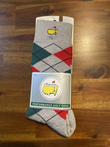 Augusta National Masters Argyle Performance Golf Sock Socks NEW Cover