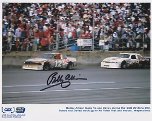 Bobby Allison SIGNED Autographed Nascar Cars HOF Vintage 8x10 w/ COA - Picture 1 of 1