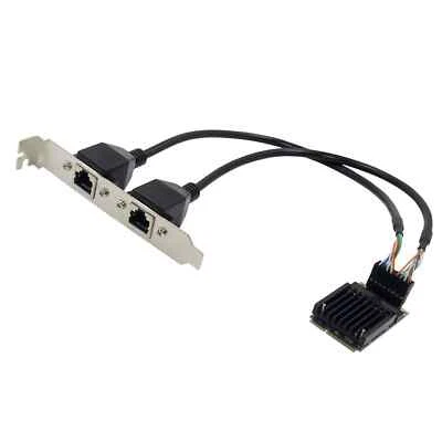MINI PCIE to dual Port Gigabit Ethernet 100/1000M lan card Intel 82583 - Image 1 of 4