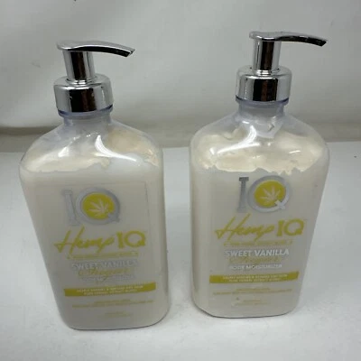 2 pack Hemp IQ Sweet Vanilla Sugar Body Moisturizer 18.25 oz FREE SHIPPING - Image 1 of 3
