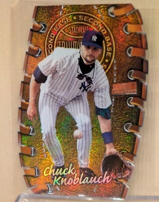 Stadium Club Triumvirate 1998 luminiscente T12B mandril ajo Yankees refractor Foto 1 de 2