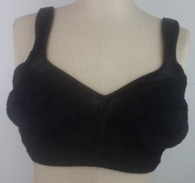 Sujetador Camiseta Lilyette RN 62595 Negro Copa Transparente Nylon Sin Alambres Talla 36 C (20) Foto 1 de 4