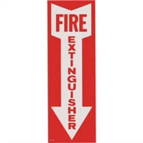 AVERY ✅🔥🧯SELF ADHESIVE VINYL FIRE EXTINGUISHER ARROW SIGN 4x12 HIGHEST QUALITY🔥🧯