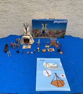 Playmobil  System Set 3733 Indianerlager Indianerdorf Indianer selten (2)