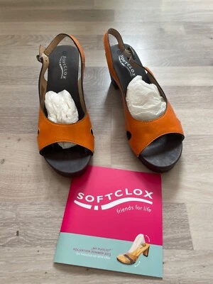 **Softclox Pumps Maike Luxor-Gr.  42 -Lederstilvoll in dunkelorange. NEU *** - Bild 1 von 4