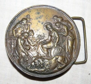 Bergamot Brass Works 1974 Belt Buckle - 1862 London Exhibition Winners Medal - Picture 1 of 3