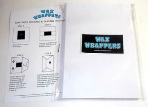 Wax Pack Wrappers 50 Blank LETTER Size Sheet trading card wraps for artist cards - Picture 1 of 4
