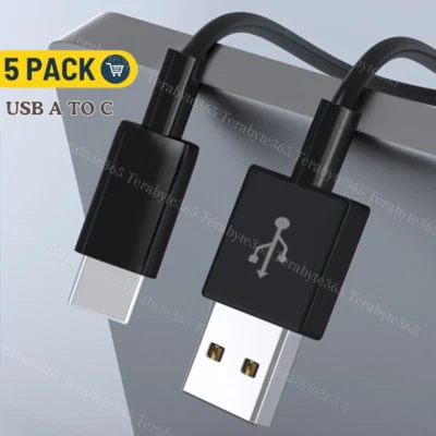 Cable cargador rápido USB A a tipo C de 5 piezas para Samsung iPhone 15 16 cable de datos Foto 1 de 4