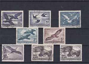 1950 Vögel sauber Gestempelt  überkomplett ANK 967 - 973 € 360,-- - Bild 1 von 2