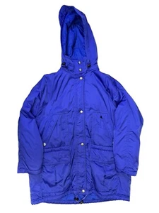 Vintage Eddie Bauer Blue Thinsulate Cinched Waist Parka Women’s 2XL Liteloft - Picture 1 of 15
