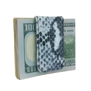 Canberra Series Exotic Magnetic Money Clip Crocodile Alligator Python Snakeskin - Picture 1 of 16