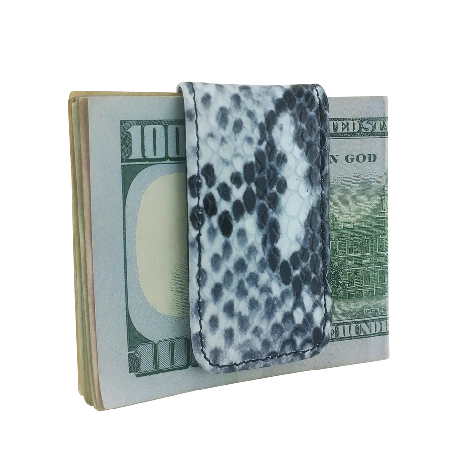 Canberra Series Exotic Magnetic Money Clip Crocodile Alligator Python Snakeskin - Image 1 of 1
