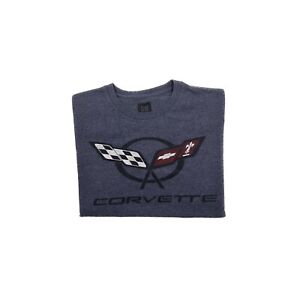 T-Shirt Corvette - Chevrolet GM General Motors Fahrzeuge L blaues T-Shirt - Herren groß