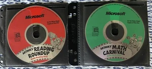 Vintage Microsoft Arthur’s MATH CARNIVAL Reading Roundup CD- ROM PC 2 Cd Lot - Picture 1 of 1