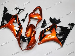 For 03-04 GSXR1000 Orange Black ABS Injection Mold Bodywork Fairing Kit Plastic - Imagen 1 de 9