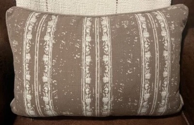 Restoration Hardware Mocha Lumbar Pillow Cover 12 in x 18 in - Image 1 of 4