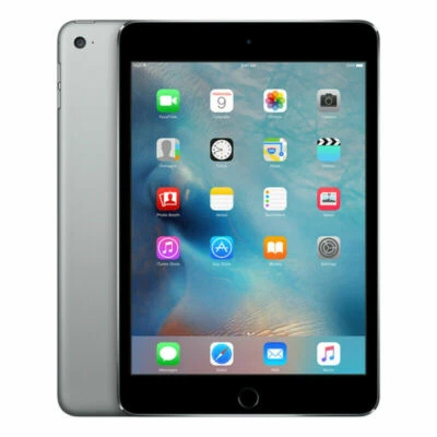 Apple iPad Mini 4  32GB Wi-Fi + Cellular (GSM Unlocked)  Gray 7.9" - Image 1 of 2
