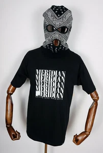 Camiseta Meridian Skateboards Skateboards Camiseta Desvanecida Negra en S - Imagen 1 de 1