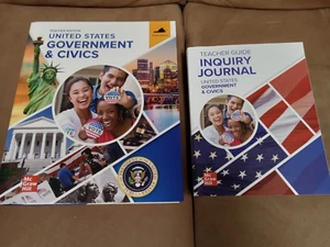 NEW 2025 US Government & Civics Teacher Edition textbook + teacher guide-VA - Picture 1 of 3