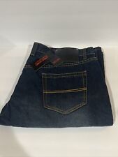 Linea Uomo Jeans Men’s Sz 38 X 36 Relaxed Fit Straight Dark Blue New With Tags!