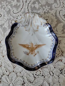 1930's Vintage Porcelain Patriotic America Eagle Trinket Candy Dish Read - Picture 1 of 15