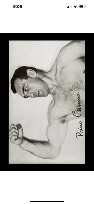 1948-52 Exhibit Boxing Set-Break Primo Carnera EX-EXMINT  - Image 1 of 2