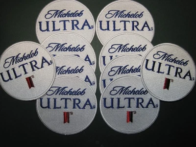 PARCHE DE CERVEZA MICHELOB ULTRA CÍRCULO AL POR MAYOR LOTE DE 10 PIEZAS 100% BORDADO PLANCHA ON Foto 1 de 4