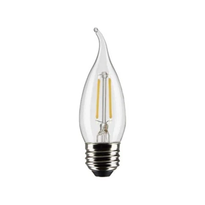 Satco 3w CA10 LED 2700K Medium Base Dimmable - 25w equiv - Image 1 of 2