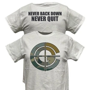 John Cena Never Back Down Never Quit White T-shirt - Picture 1 of 6