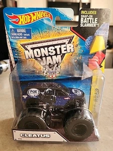 2015 Hot Wheels Monster Jam Fox Sports CLEATUS Battle Slammer Truck NIB New - Picture 1 of 13