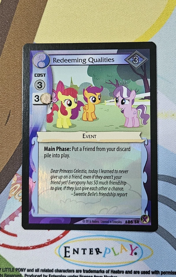 My Little Pony Card CCG Marks in Time Super Rare #86 SR Redeeming Qualities - Image 1 of 1
