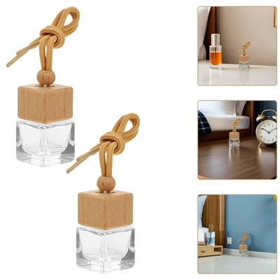10 Pcs Car Freshener Bottle Glass Perfume Bottles Essential Oil for - Image 1 of 4