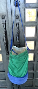 VTG Cooler Shoulder Bag Zipper Compartment 17" Drawstring Retro Beach Travel BAG - Picture 1 of 10