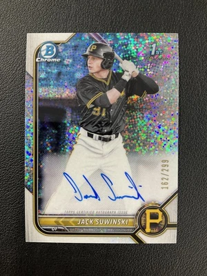 2022 Bowman #CPA-JS Jack Suwinski Prospect Auto Speckle Refractor /299 - Image 1 of 2