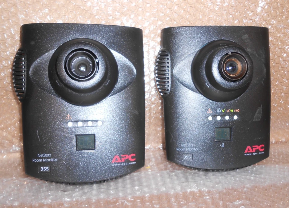 LOTE DE 2 cámaras de seguridad APC NetBotz Room Monitor 355 1x NBWL0355 y 1xNBWL0355A Foto 1 de 4