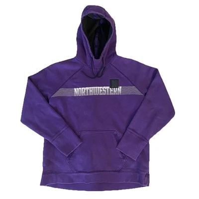 Northwestern University Under Armour Purple Thick Hoodie Large - Image 1 of 4
